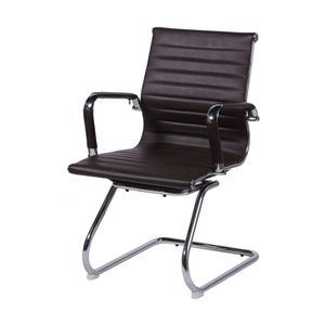 Cadeira Base Fixa Eames Marrom