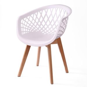 Cadeira Web Wood Branca