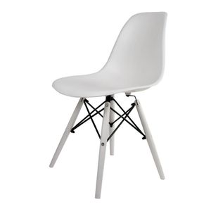 Cadeira Eames Branco  Base Em Polipropileno