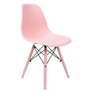 Cadeira Eames Rosa  Base Em Polipropileno