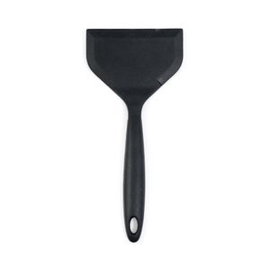 Espátula Larga De Silicone Preta - Oikos