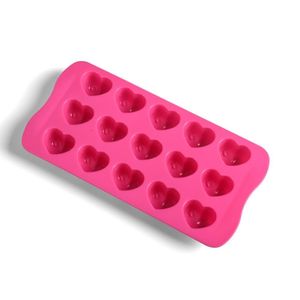 Forma De Gelo Coração Rosa - Mozcada