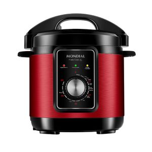 Panela de Pressão Elétrica Mondial Pratic Cook 3L Red Premium I PE-47-3L-RI