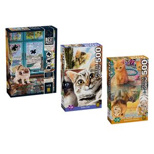 Combo Quebra-cabeças Paraíso dos Gatos