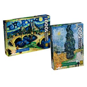 Combo Mini Quebra-cabeças Noite Florida