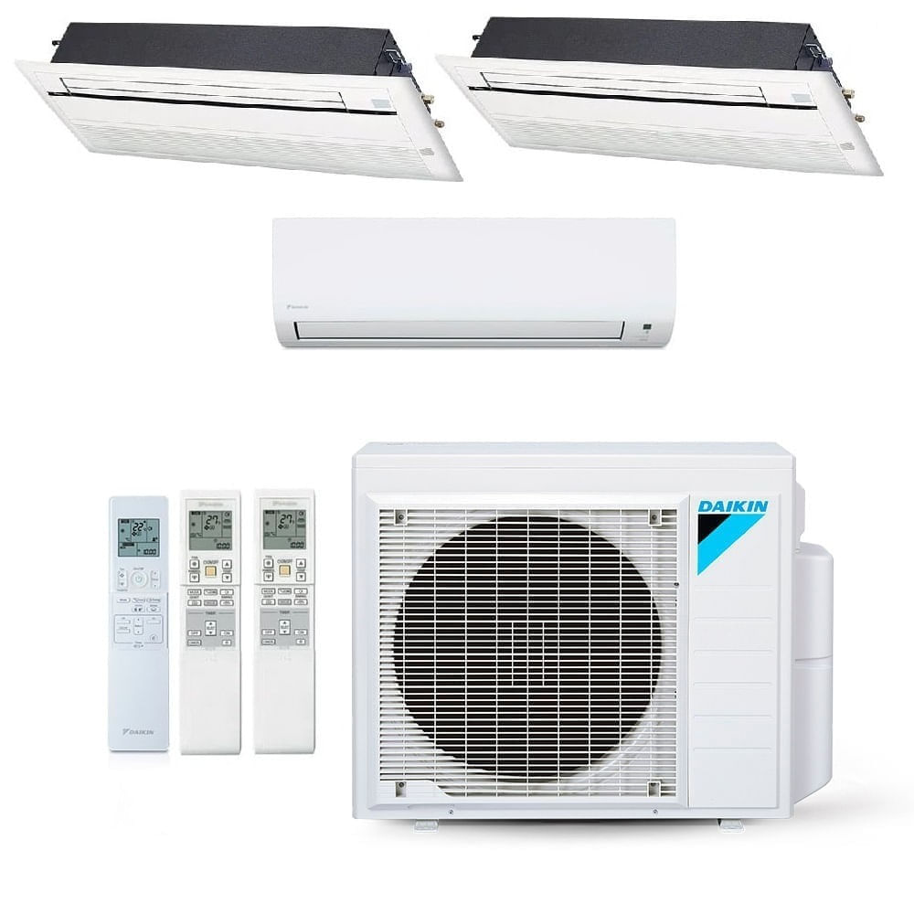 Ar Condicionado Multisplit Tri 39000 Btu(9000+12000+18000) Quente/frio - Inverter - Daikin - 220v - Ctxs09pmvm3 Ccxs12pvm Ccxs18pvm / 3mxs24