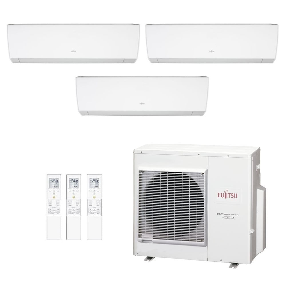 Ar Condicionado Multisplit Tri 36000 Btu(3x12000) Quente/frio - Inverter - Fujitsu - 220v - Asbg12lmca / Aobg36lbta4 Ar Condicionado Multisplit Tri 36000 Btu(3x12000) Quente/frio - Inverter - Fujitsu - 220v - Asbg12lmca / Aobg36lbta4