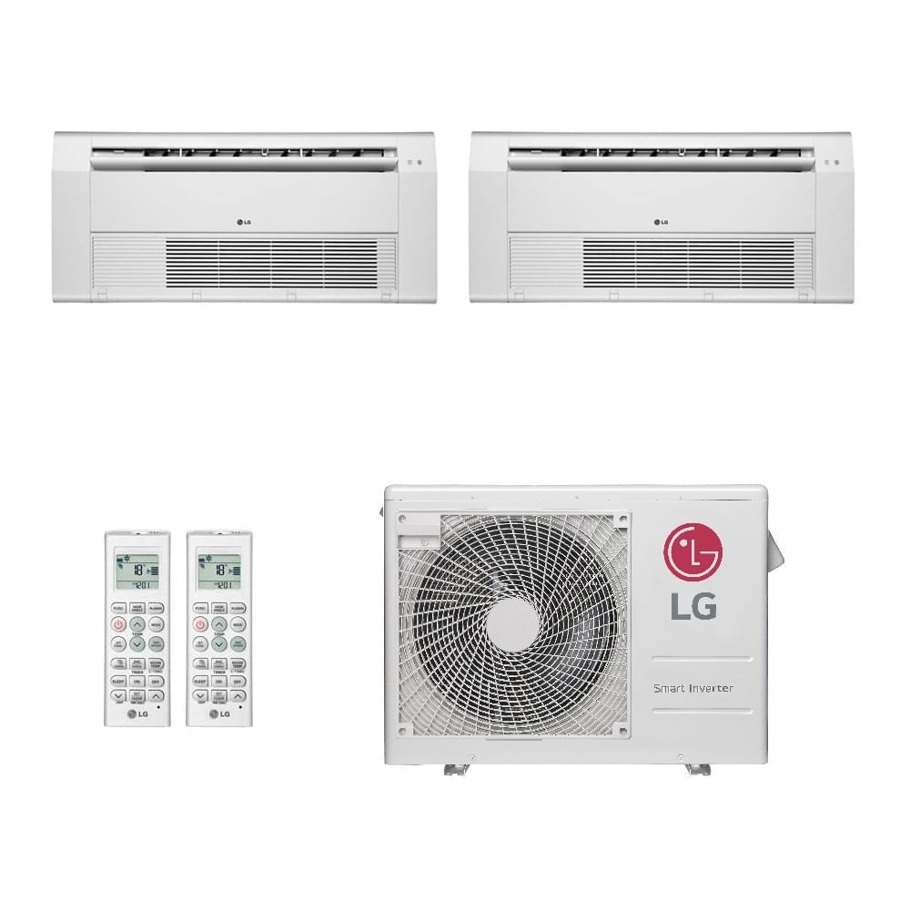 Ar Condicionado Multisplit Bi 36000 Btu(2x18000) Quente/frio - Inverter - LG - 220v - Amnw18gttc0 / A3uw24gfa3 Ar Condicionado Multisplit Bi 36000 Btu(2x18000) Quente/frio - Inverter - LG - 220v - Amnw18gttc0 / A3uw24gfa3