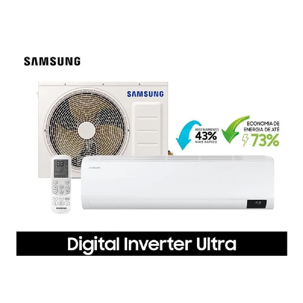 Ar Condicionado Split Hi Wall Inverter Samsung Digital Ultra 22000 BTU/h Frio AR24TVHZDWKNAZ – 220 Volts 220