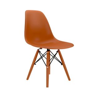Cadeira Eames Terracota  Base Em Polipropileno