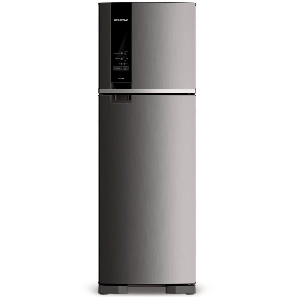 Geladeira Brastemp Frost Free Duplex 400 litros cor Inox com Freeze Control - BRM54JK 220