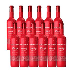Kit Vinho Trivento Merry Malbec 750ml - 12 garrafas