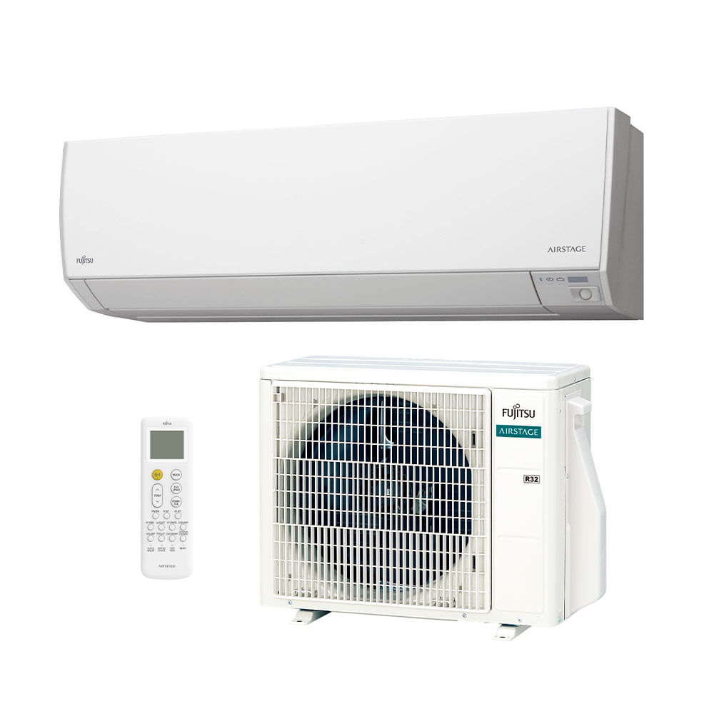 Ar Condicionado Split Hw Inverter R-32 Fujitsu Airstage Premium 12000 Btus Frio 220V Monofásico ASBG12CMBA