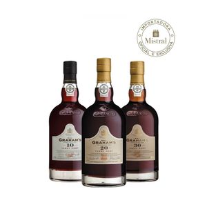 Kit Vinhos Porto 10/20/30 Graham's Years Old Tawny