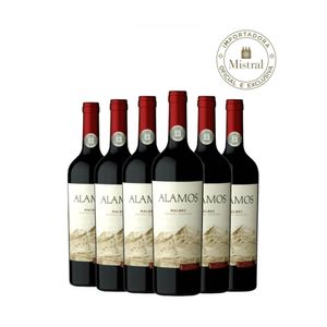 Kit 6 Vinhos Argentino Alamos Malbec Cx 6 Und