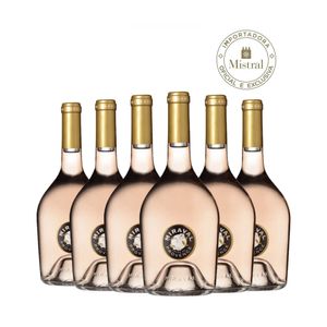 Kit 6 Vinhos Miraval Côtes De Provence Aoc Rosé 2022