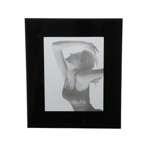 Porta-Retrato de Vidro Preto 10cm x 15cm - Wolff