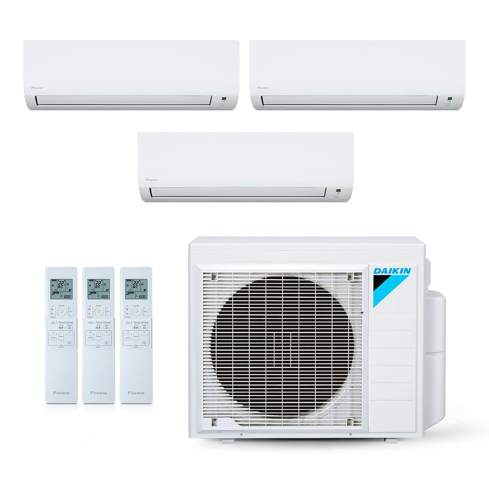 Ar Condicionado Multisplit Tri 48000 Btu(2x18000+12000) Quente/frio - Inverter - Daikin - 220v - Ctxs18pmvm7 Ctxs12pmvm / 4mxs28pmvm