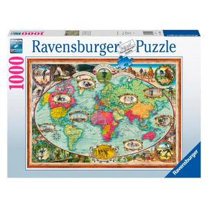 Puzzle 1000 peças Passeio Pelo Mundo - Importado - RavensburgerPuzzle 1000 p Puzzle 1000 peças Passeio Pelo Mundo - Importado - Ravensburger