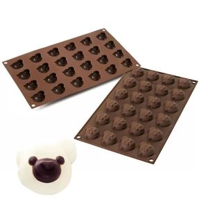 Forma Silicone Mini Bombom Chocolate Doce Panda Silikomart