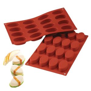 Forma 16 Moldes Sushi Gunkan Sobremesa Silicone Silikomart