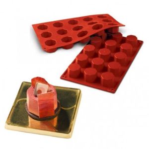 Forma 15 Moldes Octagano Doce Sobremesa Silicone Silikomart