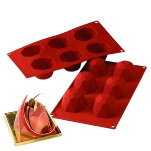 Forma 6 Moldes Diamante Doce Sobremesa Silicone Silikomart