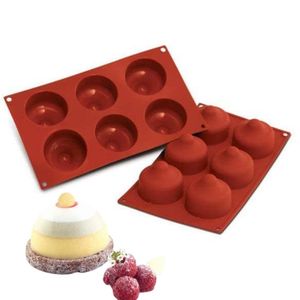 Forma 6 Moldes Bacio Sobremesa Doce Silicone Silikomart