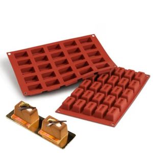 Forma 25 Moldes Savarin Chocolate Doce Silicone Silikomart