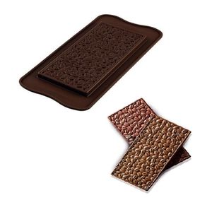 Forma em Silicone Barra Chocolate Grãos de Café Silikomart