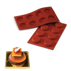 Forma 8 Moldes Tortina Doce Sobremesa Silicone Silikomart