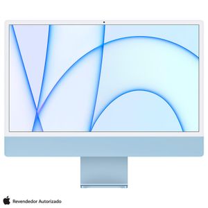 iMac 24", Tela Retina 4.5K Apple, Processador M1 (8GB RAM, 512GB SSD) - Azul