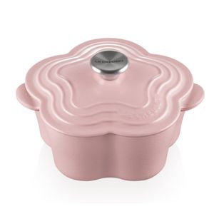 PANELA LE CREUSET FLOR TRADITION EM FERRO FUNDIDO 20CM SUGAR PINK 21034005014460