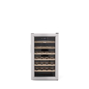 ADEGA INVITA FREESTANDING ABERTURA DIREITA 28 GARRAFAS EM AÇO INOX BIVOLT I-CV-FS-28-XV-3HOB