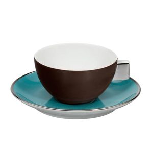 Xícara de Café Chocolate 4 Peças Vista Alegre Atlantis