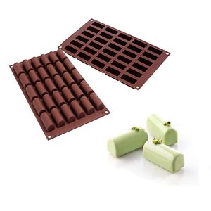 Forma Mini Buche 30 Moldes em Silicone Chocolate Silikomart