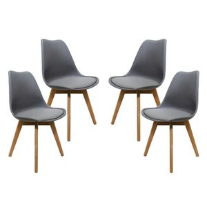 Kit 4 Cadeiras Saarinen Leda