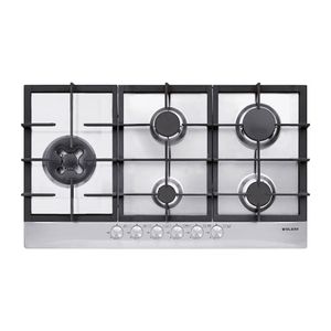 COOKTOP GLEM MATRIX SEMIPROFISSIONAL A GÁS 5 BOCAS INOX 86CM GLMGT951HIX