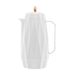 Garrafa Térmica de Plástico Diamond Branca 1L - Lyor