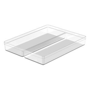 Organizador Gaveta Clear Natural 37.5X30x5.6Cm