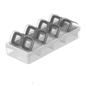 Organizador De Temperos Clear 9 Peças - Ou