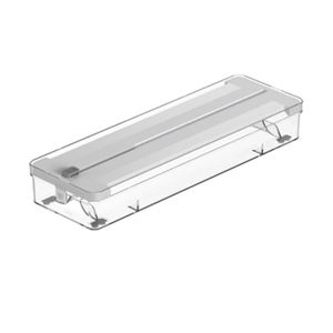 Organizador De Gaveta Para Rolos Duplo Clear Branco - Ou