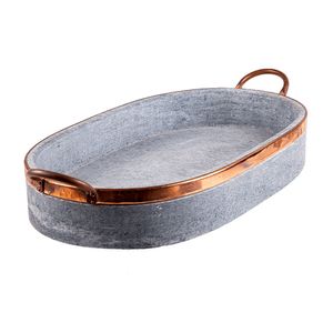 Travessa Oval De Pedra Sabão P 20Cm - Rei Das Panelas