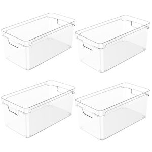 Kit Organizador Clear 30X15x13cm 4 Peças - Ou