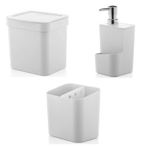 Kit Para Cozinha Trium Branco 3 Peças - Ou