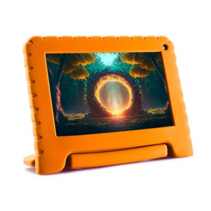 Tablet Infantil Multi Kid Pad com Controle Parental 4GB RAM + 64GB + Tela 7 pol + Case + Wi-fi + Android 13 Quad Core - NB412 NB412