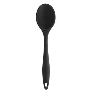 Colher para Servir de Silicone Preta 27cm - Lyor