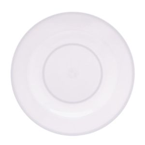 Prato para Sobremesa de Melamina Basic Branco 18cm - Lyor