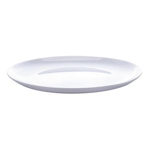 Prato Raso de Melamina Milão Branco 25,5cm - Lyor