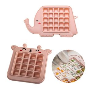 Jogo 2 Formas Gelo Gelatina Girafa Elefante 32 Cavidades